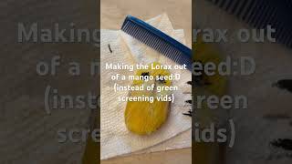 Making the Lorax out of a mango seed Lorax LETITGROW Trees [upl. by Howarth]