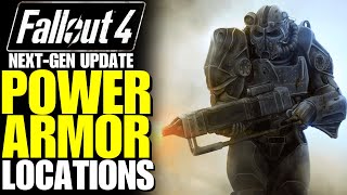 Fallout 4  ALL POWER ARMOR LOCATIONS T45 T51 Raider T60 amp X01 FO4 Power Armor Locations [upl. by Jerry]