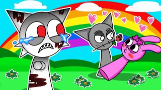 Incredibox Sprunki  WENDA x GRAY LOVE TRIANGLE 2D Cartoon Animation [upl. by Asenev]