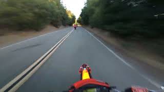 ktm 690 smc r following ktm duke 890 r and s1000rr redwood rd [upl. by Sitnik]