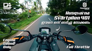 Husqvarna Svartpilen 401 Short Ride  POV Ride 27  RAW Pure Sound 2K Video  ASMR  djiaction2 [upl. by Elnar]