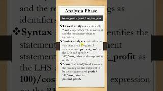 Analysis Phase  Language Processer  System Software systemsoftware languageprocessing [upl. by Eniwtna]