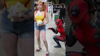 Deadpool vs Misty 💦 deadpool pokemon cosplay [upl. by Haig]