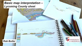 Basic map interpretation  Lycoming County sheet [upl. by Merriott831]