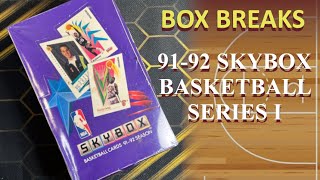 9192 Skybox Basketball Series 1 Box Break Looking For Michael Jordan Cards [upl. by Jaella]