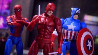 Medicom MAFEX Comic Daredevil No 223 Action Figure Review  Marvel Comics Daredevil Born Again [upl. by Laehcar]