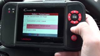 Launch CRP129 VIII Live Data amp Fault Scan on NEW 2014 Kia CR PLUS [upl. by Enelhtac]