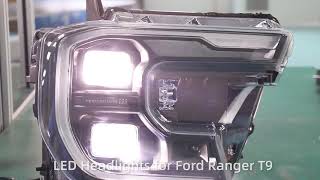 OE HeadLight For Ford Ranger T9 Wildtrak Sport XLT 2023 2024 2025 [upl. by Eirene90]