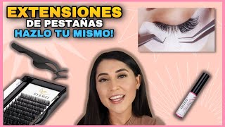 COMO PONERME EXTENSIONES DE PESTAÑAS EN CASA SUPER FACIL RAPIDO Y ECONOMICO [upl. by Herminia]