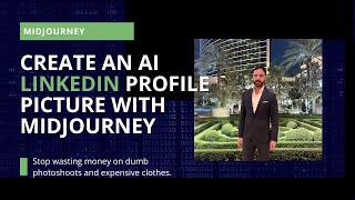 Use AI to Create Your NEW LinkedIn Profile Picture with Midjourney 👔 [upl. by Wiggins332]