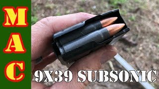 Shooting Tula 9x39 subsonic ammo at 200 and 250 yards [upl. by Aved]