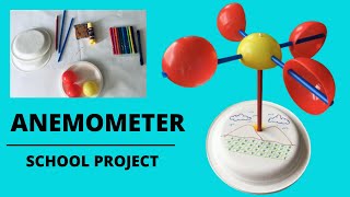 How to Make an Anemometer  DIY Anemometer  School Project  Easy Steps in Making an Anemometer [upl. by Etteraj]