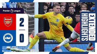 Extended PL Highlights Arsenal 2 Brighton 0 [upl. by Andri]