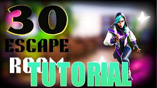 30 Escape Room All Levels Fortnite Tutorial [upl. by Rehc974]