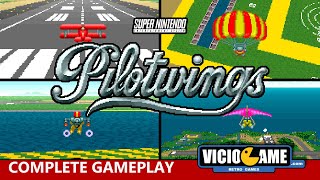 🎮 Pilotwings Super Nintendo Complete Gameplay [upl. by Feodora]