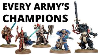 Ranking Every Warhammer 40K Factions CHAMPION Units [upl. by Darya]