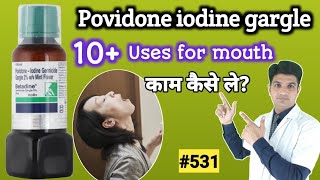 Betadine gargle use in hindi  betadine gargle  Povidone iodine gargle how to use [upl. by Traci]