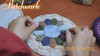 Patchwork ideas  Hand sewing Patchwork ideas Coasters placemats or decorations  Yuu Pham [upl. by Hertzfeld]