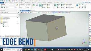 How to do EDGE BEND in TFlex  TFlex INDIA  3D Modeling and Parametric Drafting [upl. by Athallia]