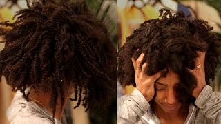 DETANGLING MY NATURAL HAIR WITH EASE AFTER 1 MONTH WITHOUT WASHING MY HAIR [upl. by Mayer]