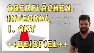 Oberflächenintegral 1Art  BEISPIEL Teil 1  Parametrisierung in kartesischen Koordinaten [upl. by Claus854]