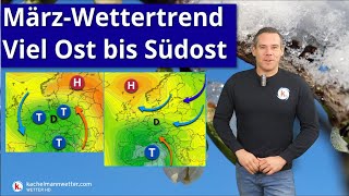 Tief greift ab Sonntag über MärzWettertrend mit viel Ost bis Südost [upl. by Adrahs]