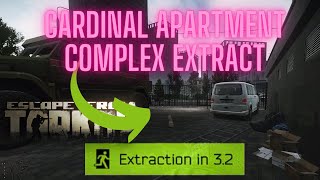 Cardinal Apartment Complex Extract NEW 0135 Escape From Tarkov Patch FAST GUIDE [upl. by Sheehan]