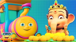 Dekho Ganpati Ji Aaye देखो गणपति जी आये Hathi Ki Bus Festival Rhymes [upl. by Aihtak851]