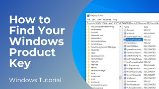 How to Find Your Windows 10 Product Key  Registry Editor [upl. by Nosdrahcir835]