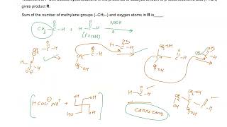 Complete reaction of acetaldehyde with excessformaldehydecyclohexanone PTSARJeeAdvanced2024AI [upl. by Nowad]