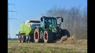 Hanfpressen 2021 Fendt 718 Vario Claas Quadrant 4200 [upl. by Iahc489]