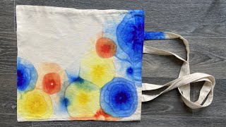 DIY Tie Dye Bag With Sharpie Markers [upl. by Aziul]