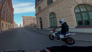 KTM EXC 300 TPI amp 500 EXCF Supermoto Springride Kalmar raw audio  music [upl. by Valda]