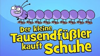 ♪ ♪ Kinderlied Tausendfüßler  Der kleine Tausendfüßler kauft Schuhe  Hurra Kinderlieder [upl. by Annairda]