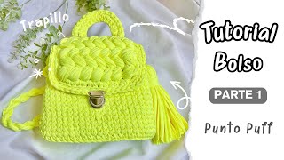 😍TE ENCANTARA tejer este BOLSO con TRAPILLO 🧶para principiantes  Tutorial Hebras Crochet [upl. by Dru]