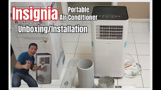 Insignia Portable Air Conditioner NSAC10PWH5C 10000 BTU UnboxingInstallationReview [upl. by Adnerak276]