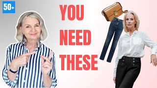 TOP 10 Wardrobe ESSENTIALS For Women Over 50 In 5 Minutes [upl. by Isabel]