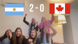 argentinas reaccionando a ARGENTINA VS CANADA copa américa 2024 [upl. by Retsehc]