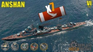 Anshan 7 Kills amp 141k Damage  World of Warships Gameplay [upl. by Artie]