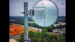 Ceragon Anteena Installation on Pole Mounting For 4G Network [upl. by Nybbor780]