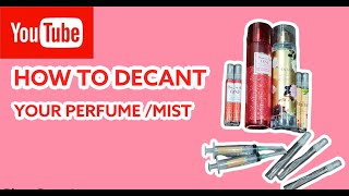 DIY HOW TO DECANT YOUR PERFUMEMIST PINKA MADALING PARAANSMALL BUSINESS PHILIPPINESLemonThology [upl. by Ailehc521]