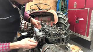 How to adjust valve clearance on the Perkins A3 152 masseyferguson 35interesting skills diy [upl. by Nomael60]