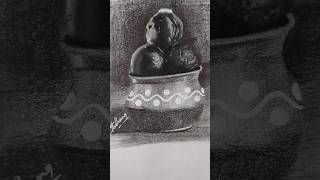 Charcoal and graphite pencil art shortvideo shorts [upl. by Rosaleen71]