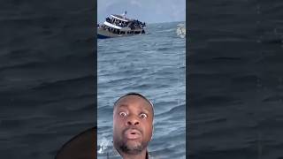 Capsized ship and see what happenedviralshort feedshorts drc africa [upl. by Tneciv261]