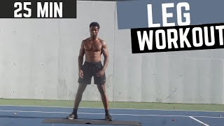 25 MIN  BODYWEIGHT LEG WORKOUT  Lower Body Workout  NO REPEAT  INTENSE 🔥 [upl. by Stone]