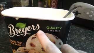 Breyers quotFrozen Dairy Dessertquot is not Ice Cream it doesnt even melt [upl. by Auqeenahs]