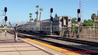 Railfanning Fullerton 101824 ft Hornshows BNSF 6075 and more [upl. by Hgielrahc275]