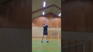 Badminton Trick Shot Serve  flippy [upl. by Moonier]