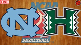 North Carolina vs Hawaii College Basketball Live Game Cast amp Audio [upl. by Gil]