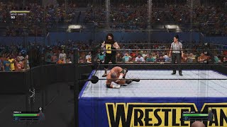 WWE 2K24 Triple H vs Cactus Jack [upl. by Corwun]